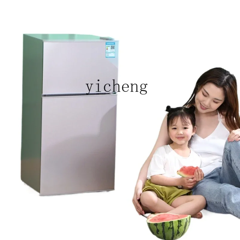 Mini Refrigerator Household Mini Dormitory Rental Energy Saving Freeze Storage Double Door Refrigerator Mini Refrigerador