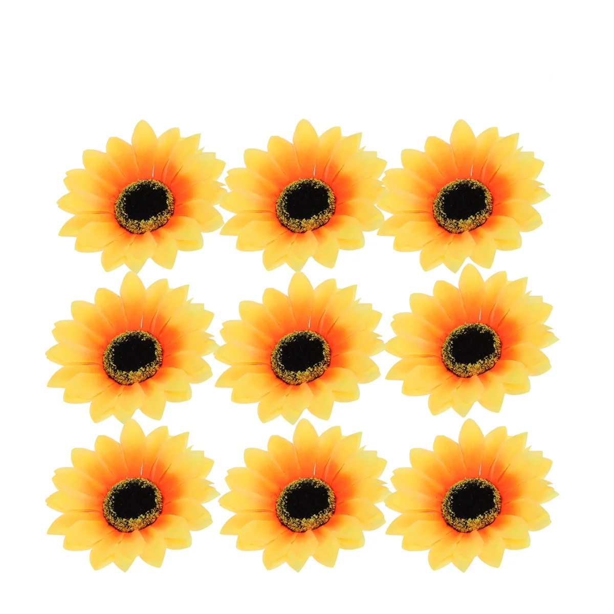 

12pcs Clips Bright Hairpin For Girls Chiffon Lightweight Comfortable Kids Bright Hairpins Sunflower Kids Hairclip Accessories