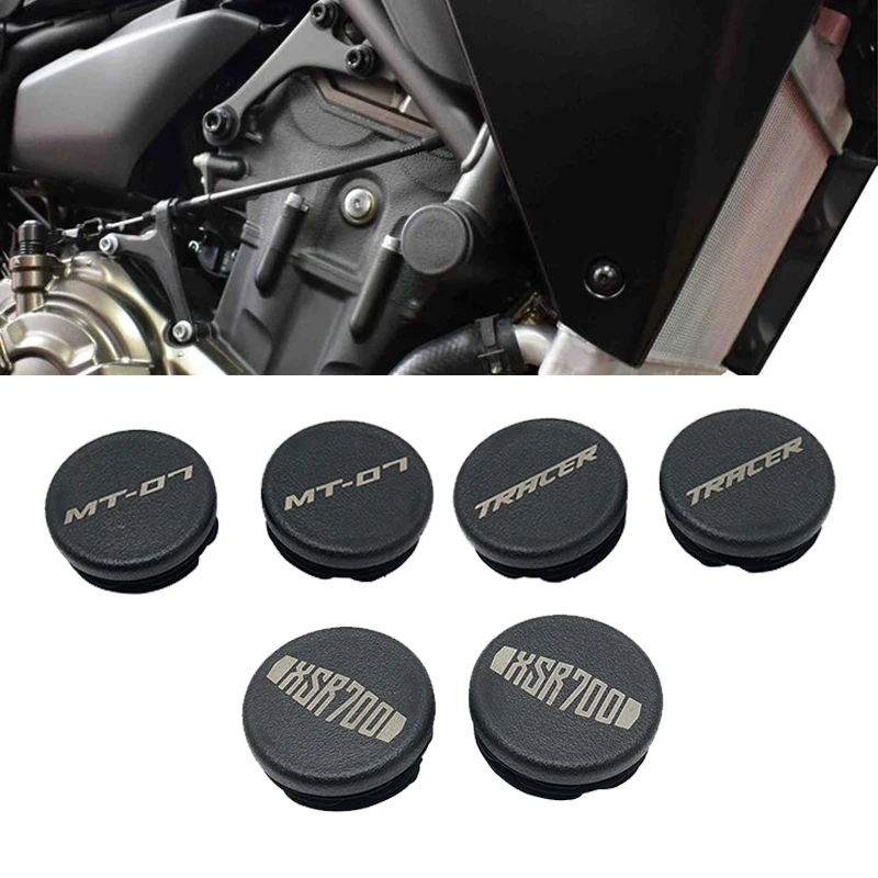 2PCS Frame Hole Cover Caps Plug Decorative Accessories For Yamaha MT07 XSR700 Tracer700 XSR 700 MT-07 2013-2022 2021 Motorcycle