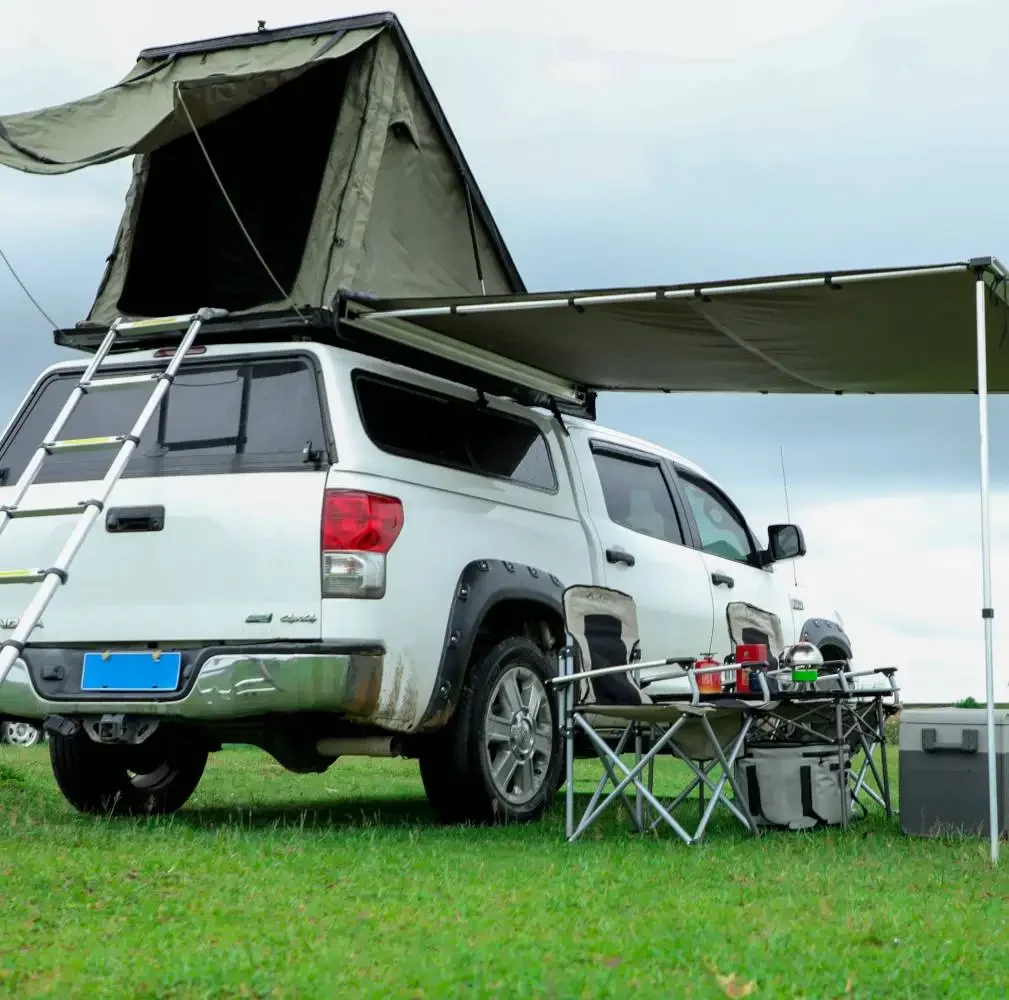 

Triangle Super Lightweight Car Roof Top Tent 4x4 Offroad Waterproof Camp Accept Customized Hard Shell Rooftop Tents 4 Person