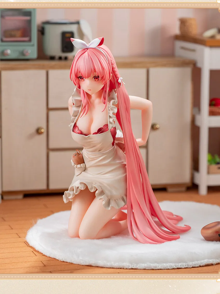 

В наличии: 16-сантиметровая статичная фигурка белого кролика Розу в фартуке (1/7 масштаб) для декора рабочего стола, книжной полки и шасси.