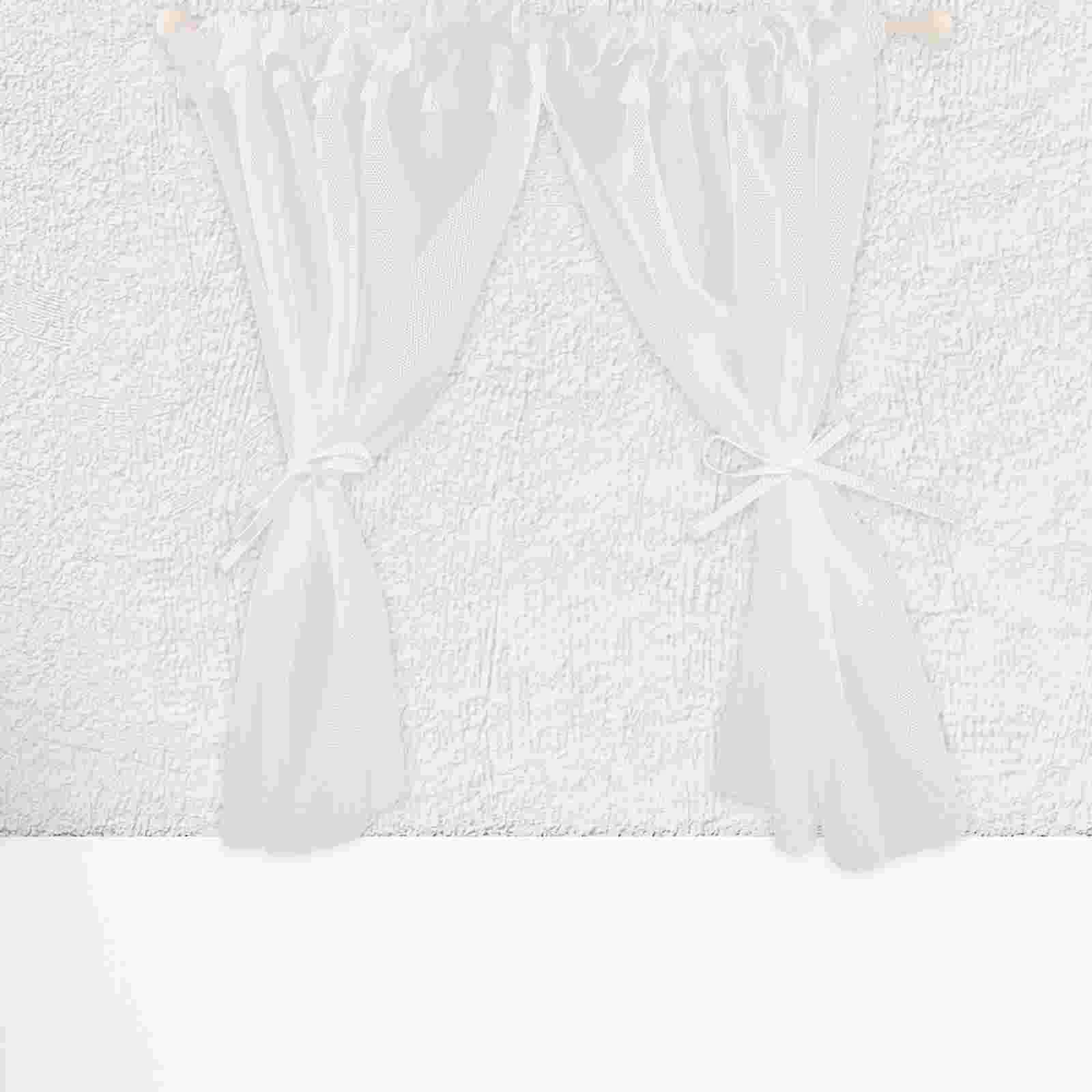

Curtains Dollhouse Scene Layout Prop Furniture Accessories Toy Room 2400X2000X100CM Window Miniature Shade White Decor