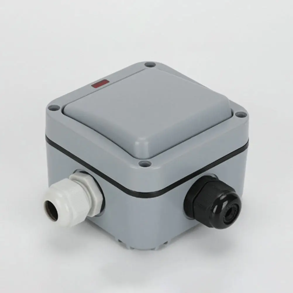 

Weatherproof Light Switch for Outdoor Garden Wall Mounted Rain Resistant Electric Button Contact Switch for Gate Opener