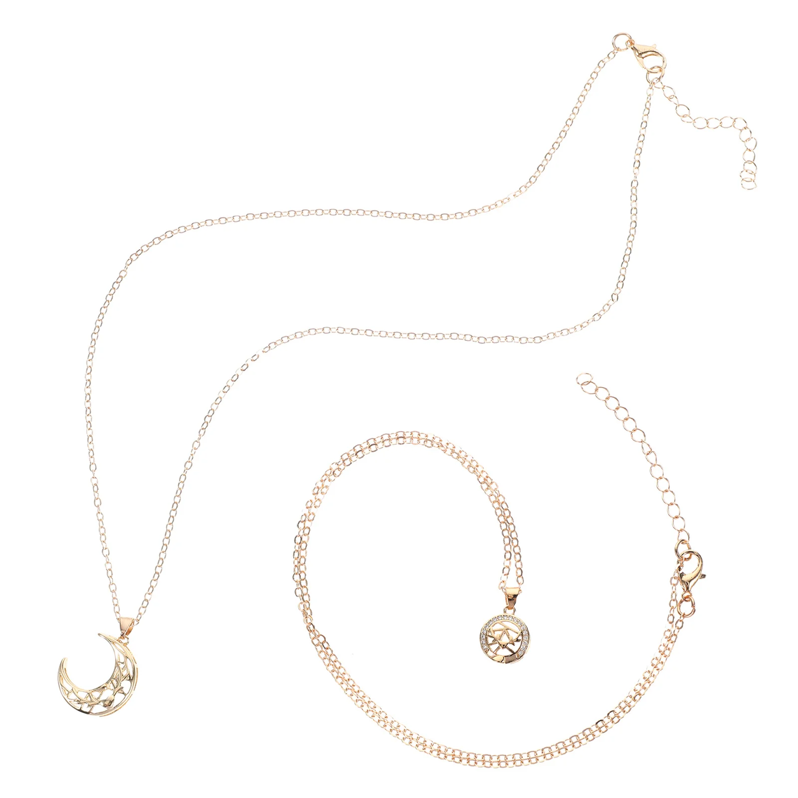 

Valentines Day Magnetic Necklace Sun Moon Pendant Couples Jewelry Alloy Material Layered Necklace Connector Love Jewelry