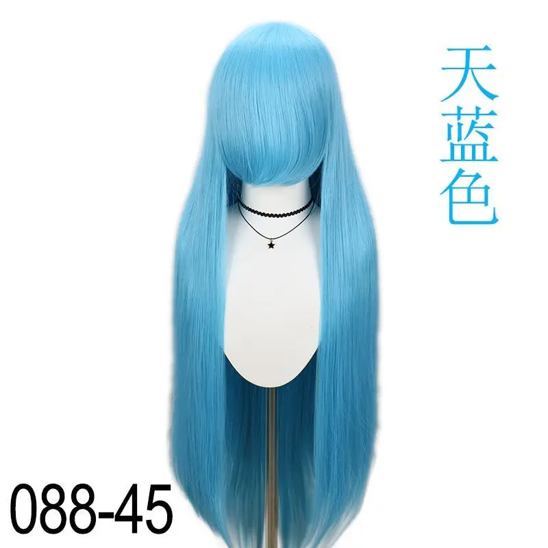 شعر مستعار طويل مستقيم كامل شبكة داخلية وردية عالمية ملونة شعر كوسبلاي على الطراز القديم شعر كوسبلاي قديم ملون