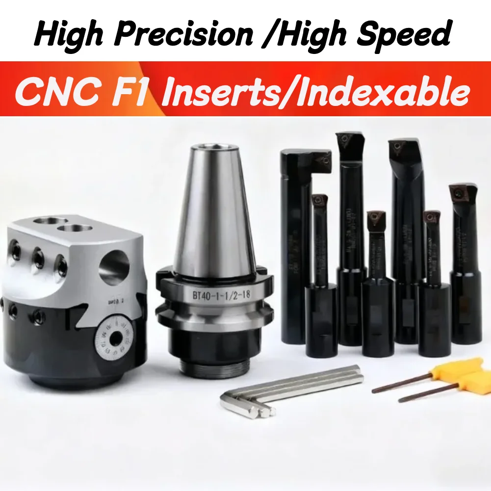 F1 Boring Head Lathe SET MT2 MT3 MT4 C20 C25 BT NT R8 7/16  F1 2 3 Inch 50mm 75mm Milling Head F1 Machine Clamp Boring Bar