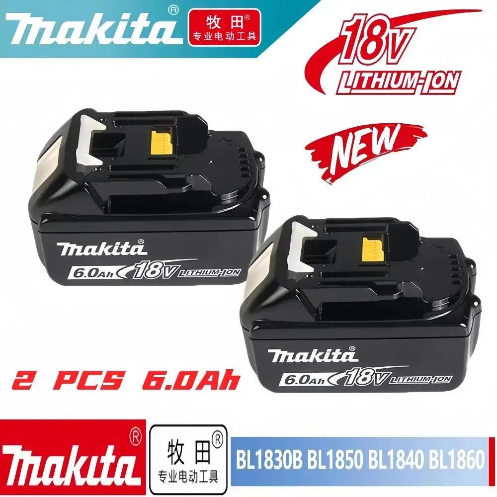 

100% NEW Makita Battery 18v 6000mAh BL1860 BL1850B BL1850 BL1840 BL1830 battery & charger 18v Replacement Power Tool Batteries