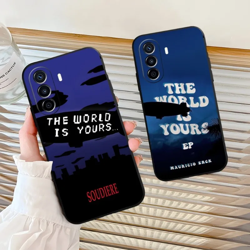 The World Is Yours Scarface Phone Case For Huawei P30Pro P50 P40 P20 P10 P9 Pro Plus P8 P7 Psmart Z Nova 8 8I 8PRO 8SE Cover