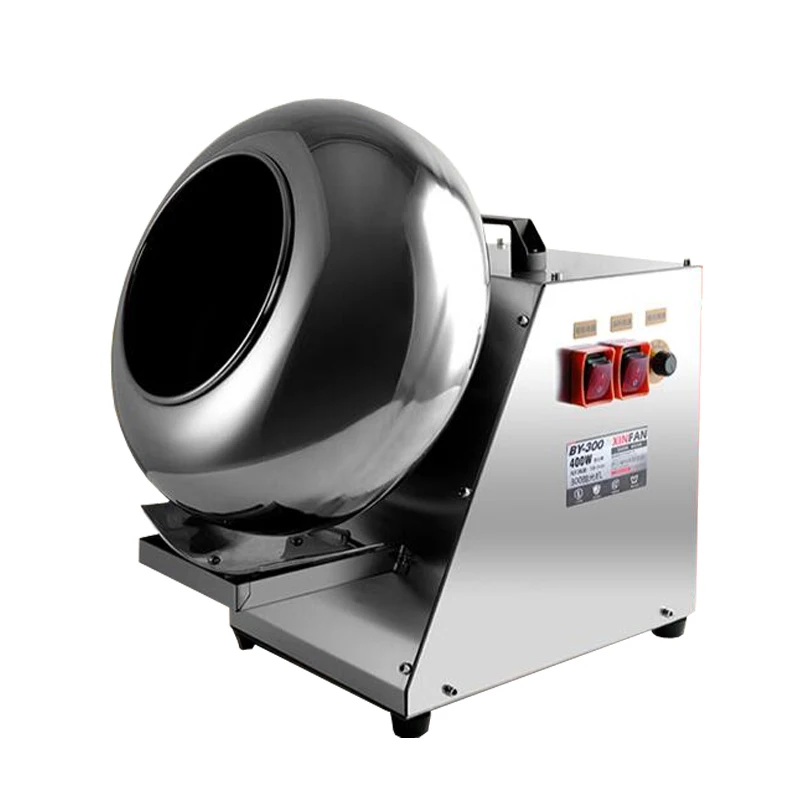 Gran oferta de 400W, máquina de recubrimiento de azúcar de maní, máquina pulidora pequeña de 3KG, máquina de recubrimiento de dulces de Chocolate y nueces de 220V