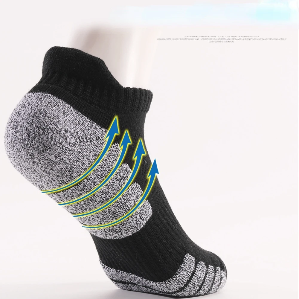 Xiaomi Men Socks Thickened Towel Bottom Running Socks Non-slip Cotton Socks Sweat-absorbing Breathable Women Sports Socks 35-47