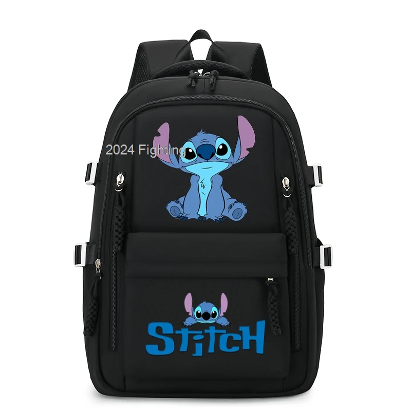 Lilo & Stitch Girls Plecak Torby szkolne dla nastoletnich dziewcząt Wiele kieszeni Nowy plecak Kawaii Kobiety Harajuku Śliczne Mochilas