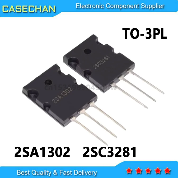 10Pairs A1302 + C3281 2SA1302 + 2SC3281  TO-3PL 15A 200V