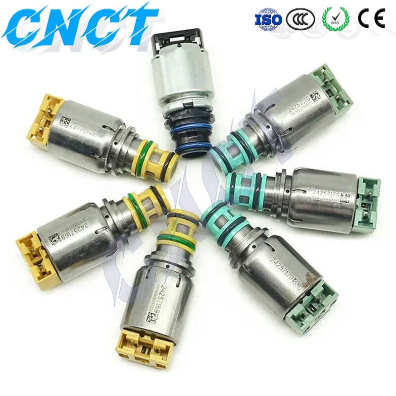 7PCS NEW 6T40E 6T40 6T45 6T50 6T30 6T31 6T41 2ND GEN Auto Transmission Solenoids Kit For Chevrolet Malibu Cruze Equinox Buick