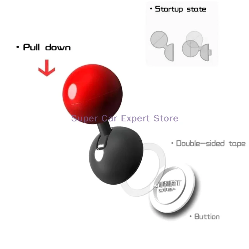 Joystick tombol start satu klik mobil baru Joystick tombol start stop mesin mobil