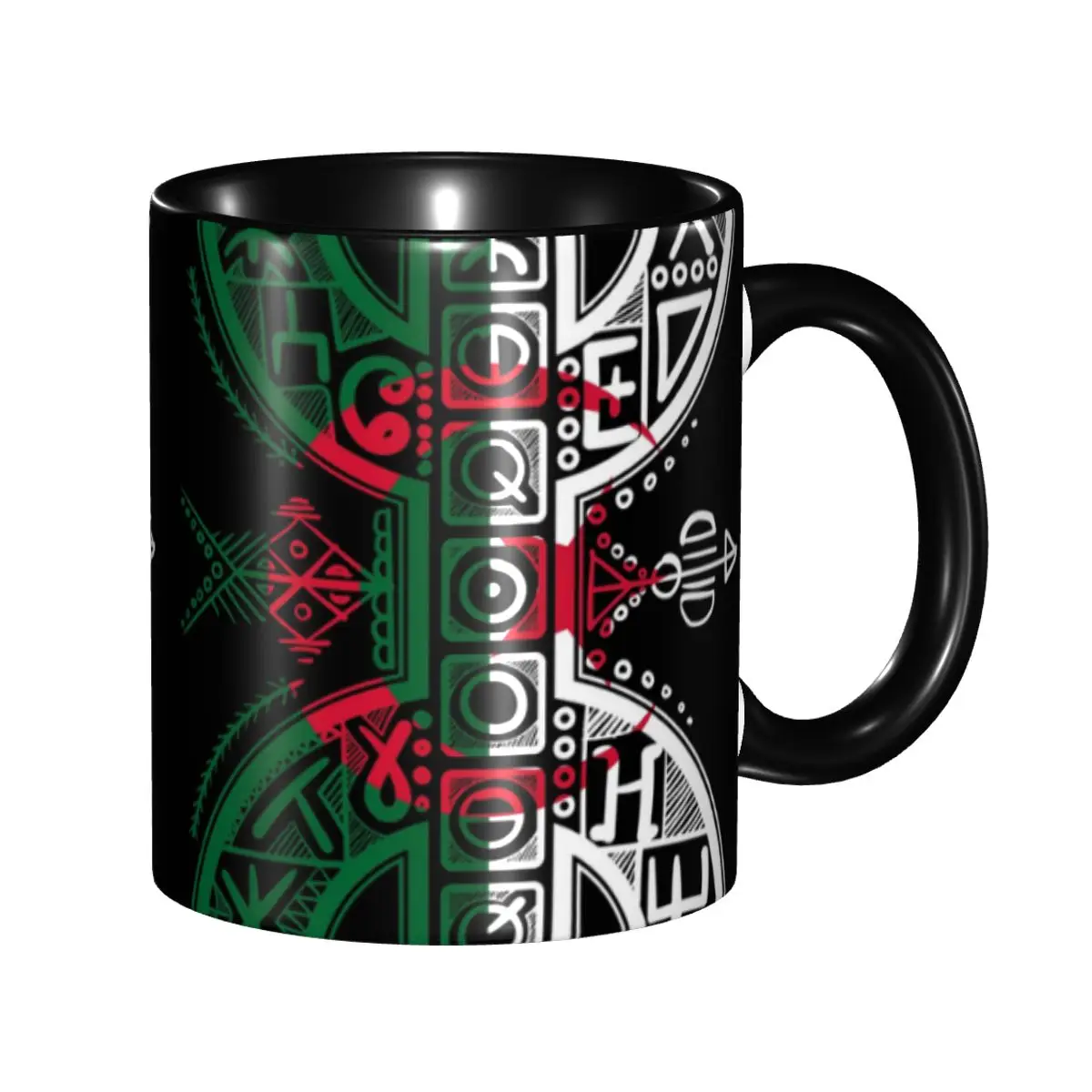 

Algerian Flag With Yaz Amazigh Roots Proud Algerian Berber Coffee Mug DIY Personalized Ceramic Mug Cup Creative Gift