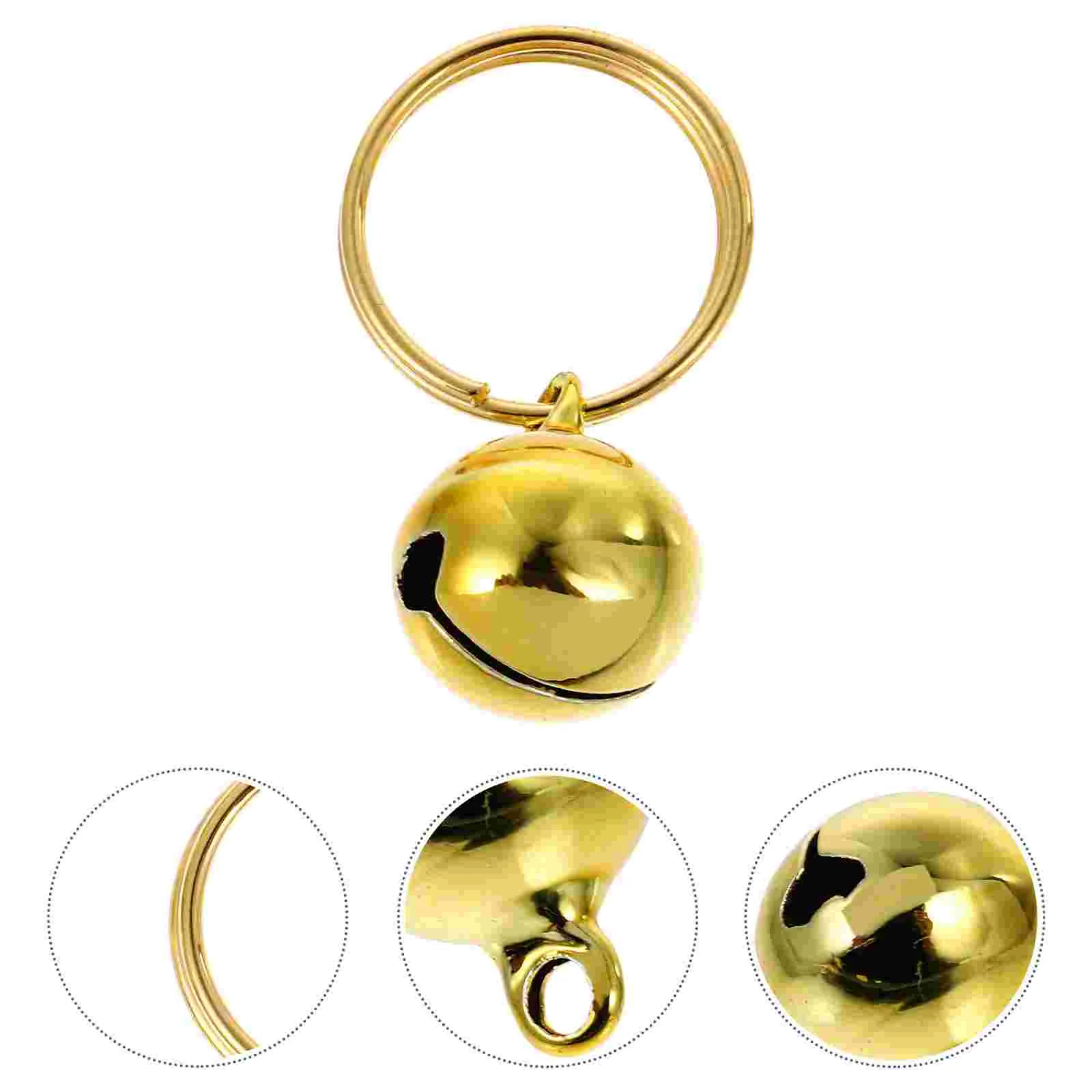 20 Pcs Pet Bell Crafts Decorative Kitten Collars Copper Bells Puppies Puppy for Litter Hanging Lucky DIY Open Christmas