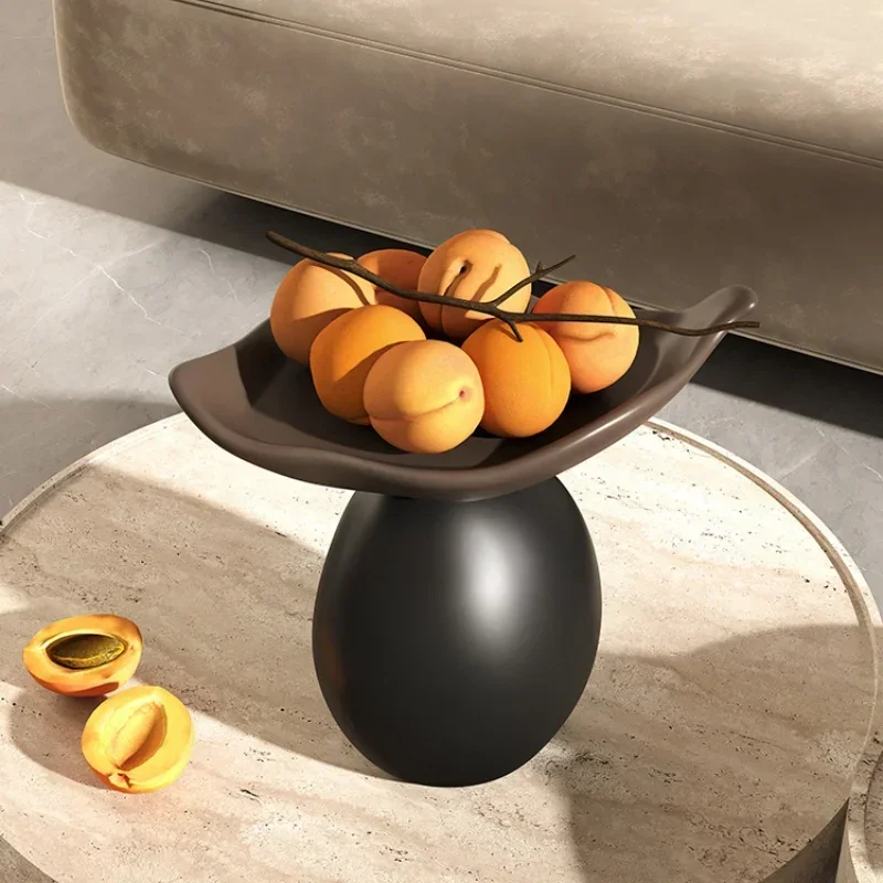 

Resin Crafts Desktop Storage Tray Mushroom Shaped Fruit Tray Wave Shaped Storage Ornaments Home Decoration Accessories