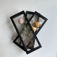1pc Home Living Room Desktop Decoration Transparent Photo Frame Minimalist Diy 3d Dry Flower Photo Frame Specimen Decoration