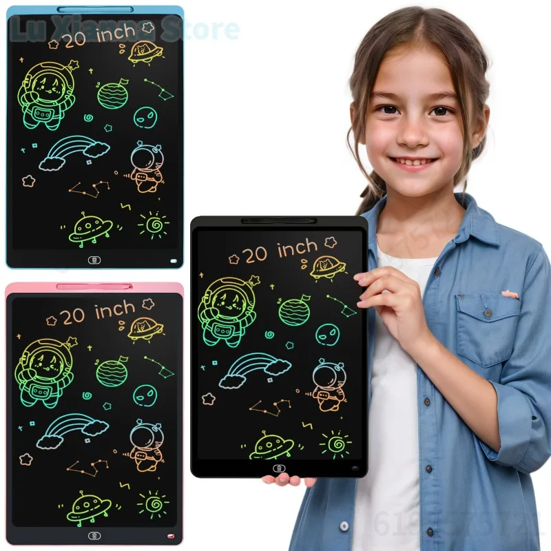 Tablette à dessin pour enfants, grand bloc-notes électronique avec écran coloré, jouet pour tablette graphique numérique, 16 pouces