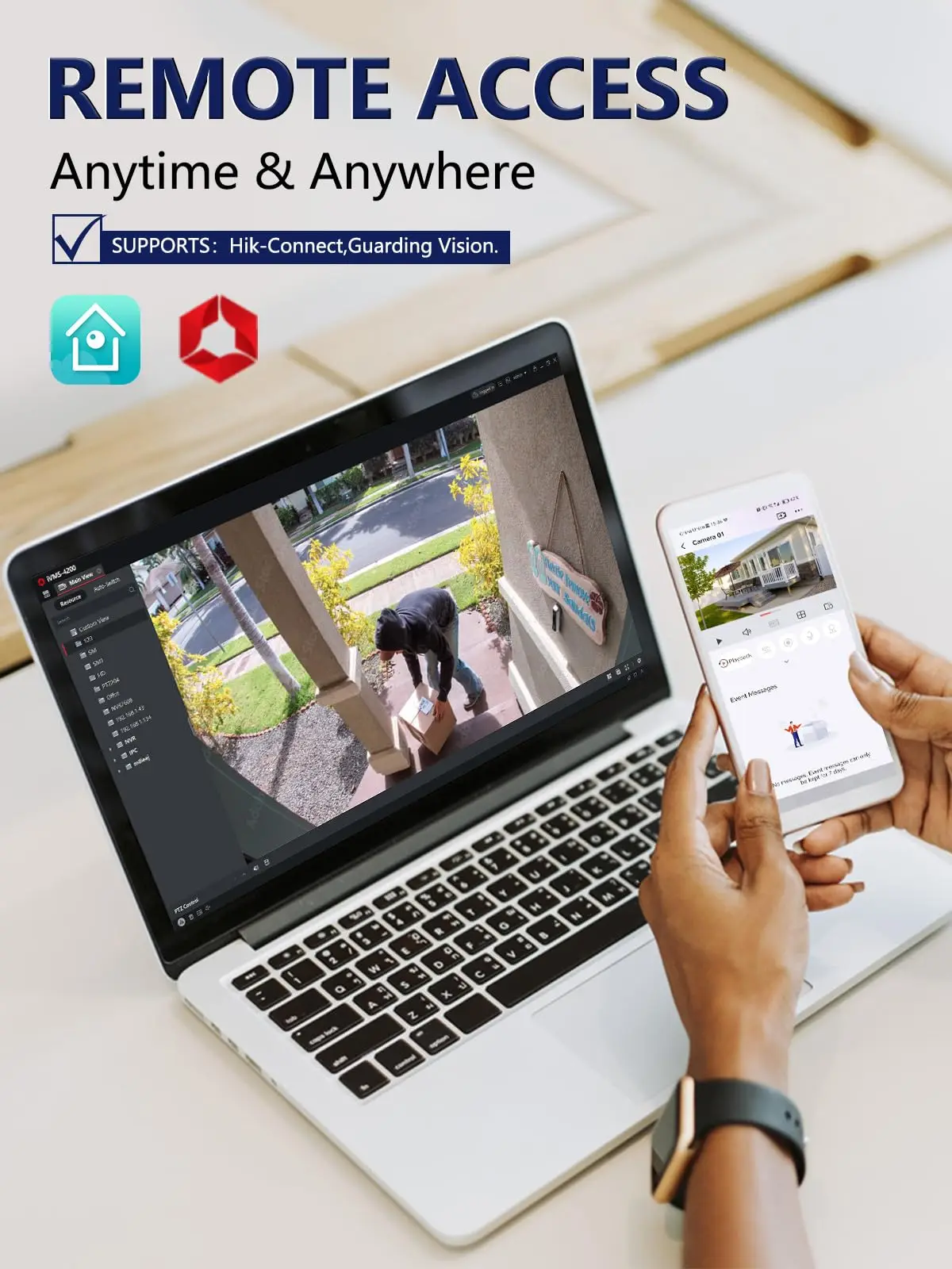 Anpviz DS-2CD2347G2H-LISU/SL برج 8MP PoE IP كاميرا محيط حماية ضوء النجوم اللون للرؤية الليلية كشف المركبات البشرية