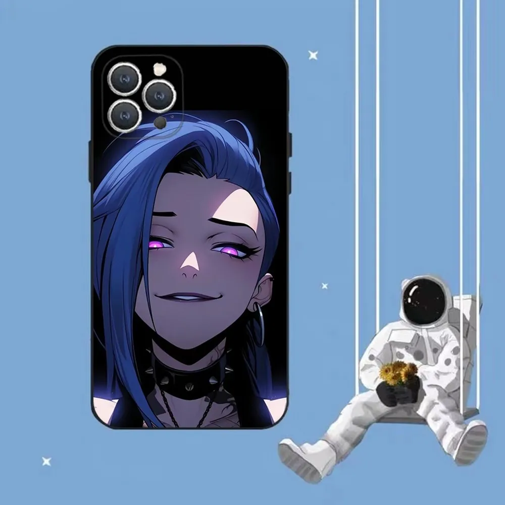 Anime Arcane Jinx Vi  Phone Case For iPhone 16,15,14,13,12,Pro,Max,11,7,8,Plus,XR,XS Max Shockproof Silicone Soft Shell