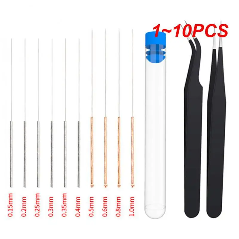 1~10PCS Micro Needle Removal Pen Skin Spot Mole Plasma Point Tattoo Machine Remove Flesh Nevus Freckle Thin/Thick Needles