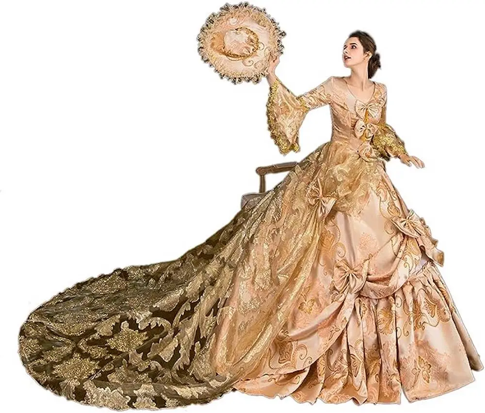 

KEMAO Rococo Victorian Baroque Marie Antoinette Dresses Renaissance Period Ball Gown