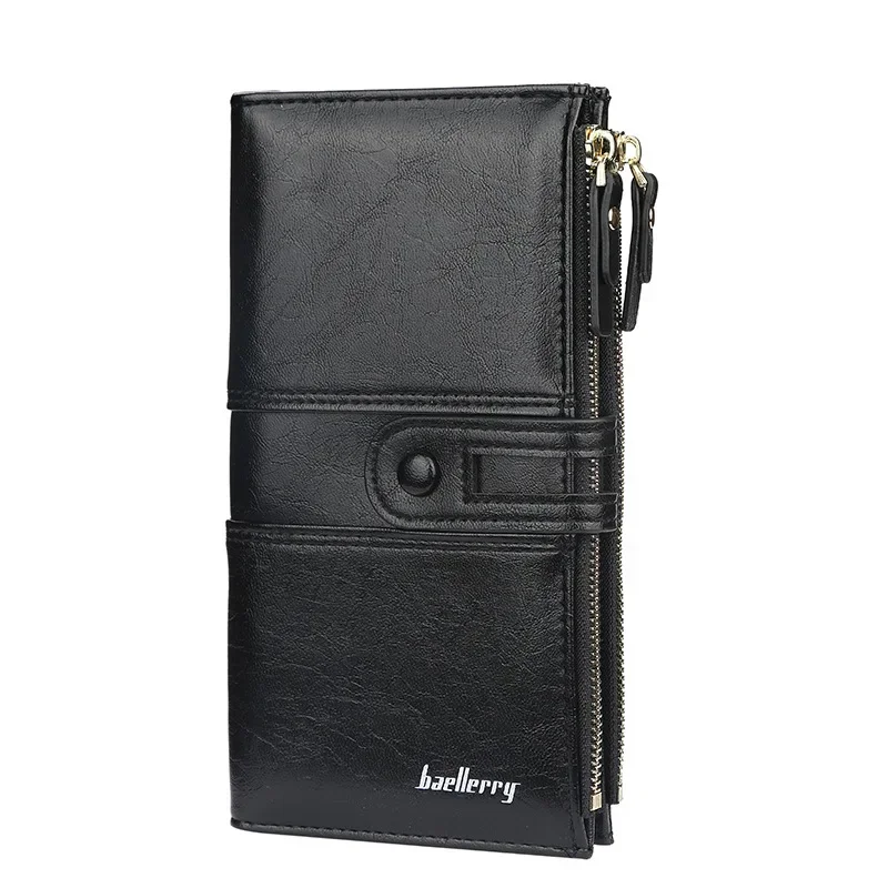 Dompet Wanita Nama Ukir Dompet Klasik Tempat Kartu Kualitas Terbaik Kulit Panjang Mode Dompet Merek Ritsleting Hadiah Pribadi