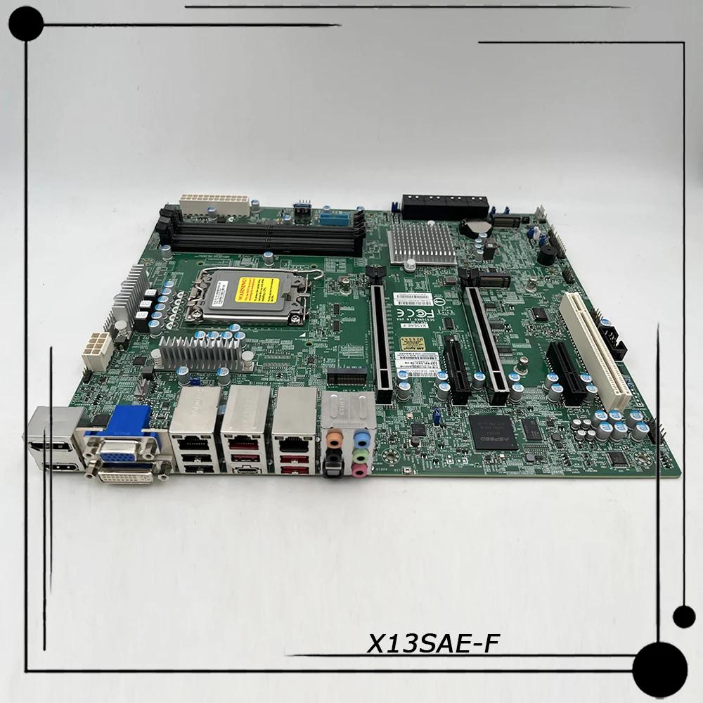 

X13SAE-F For Supermicro Motherboard 12th Generation Core i9 i7 i5 i3 Single Socket LGA-1700