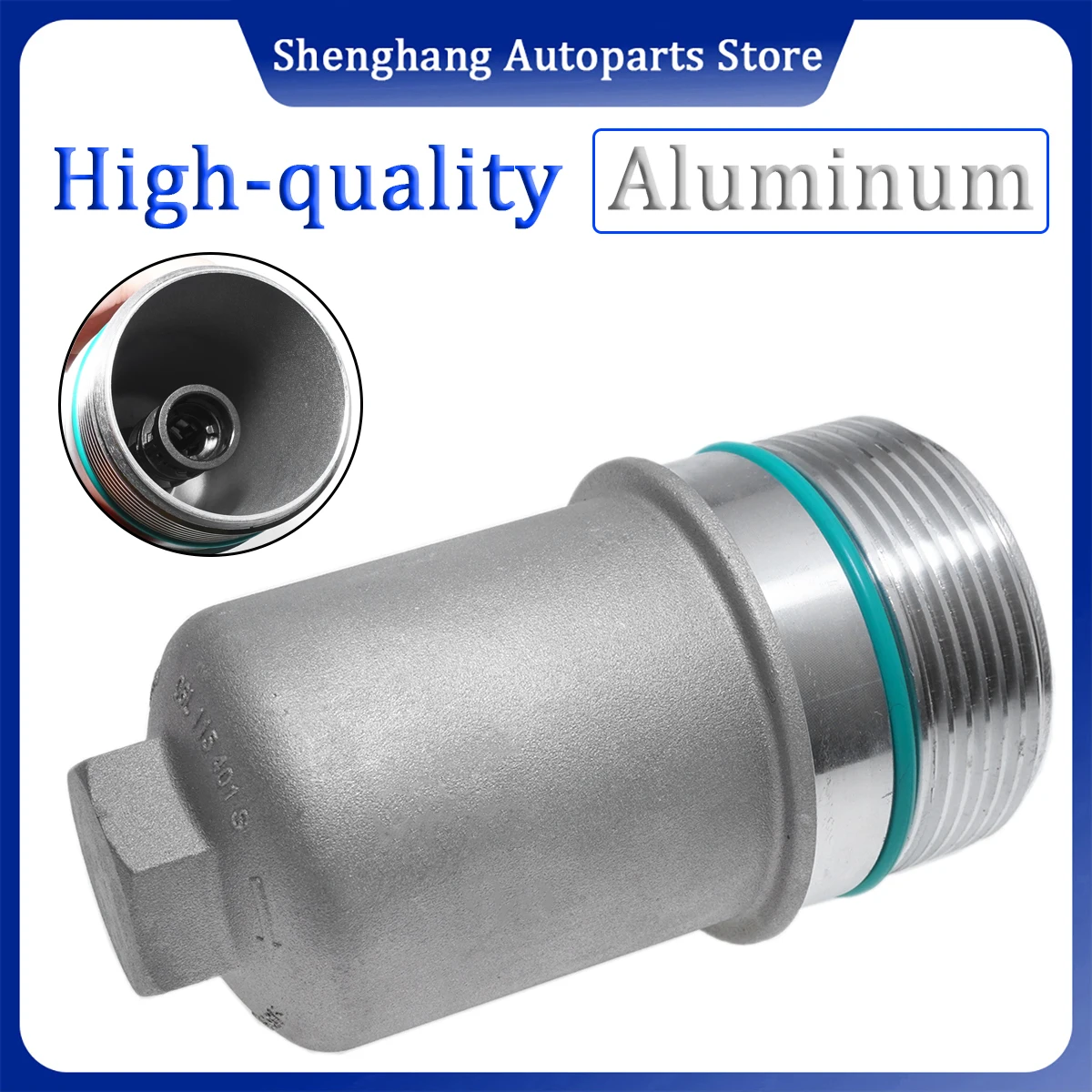 Aluminum 06L115401S Oil Grille Filter Check Valve Housing For EA888 GEN3 Golf MK6 Tiguan Touran Scirocco Passat Sharan Jetta