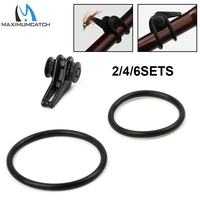 Maximumcatch 2/4/6Sets 6/12/18Pcs Tenkara Fly Rod Hook Keeper Easy Hook Keeper For Fly Fishing