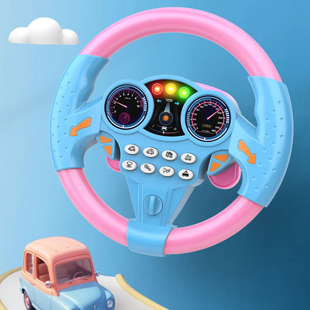 Giocattolo del volante di simulazione dell'automobile di colore assorted per i bambini con i giocattoli vibranti del volante di colori