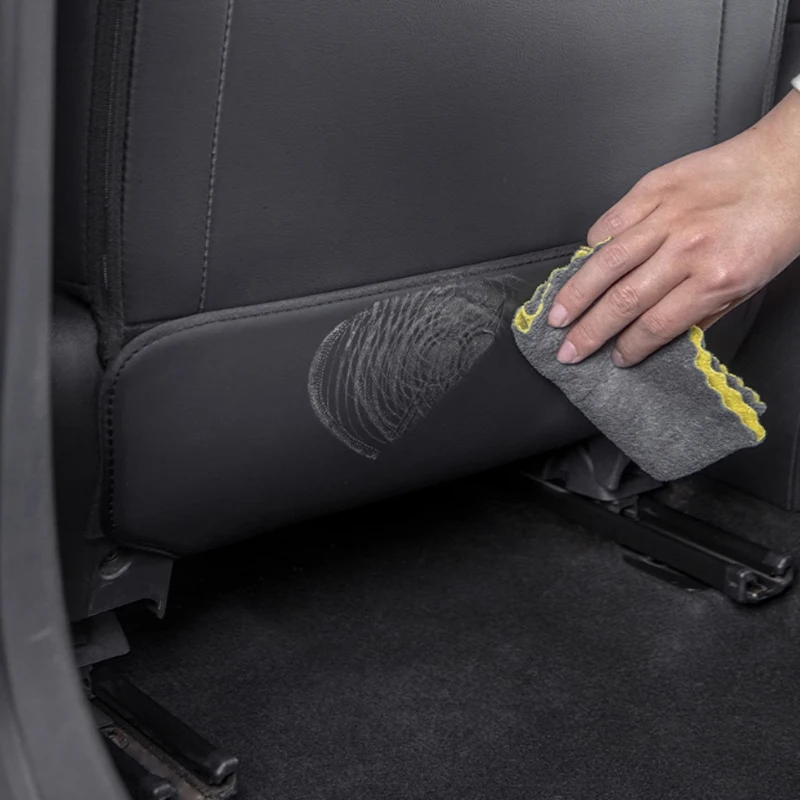 لشركة هيونداي سانتا في 5th Gen 2024 2025 اكسسوارات الديكور الداخلي للسيارات المقعد الخلفي مكافحة ركلة الوسادة مواد مقاومة الأوساخ #4