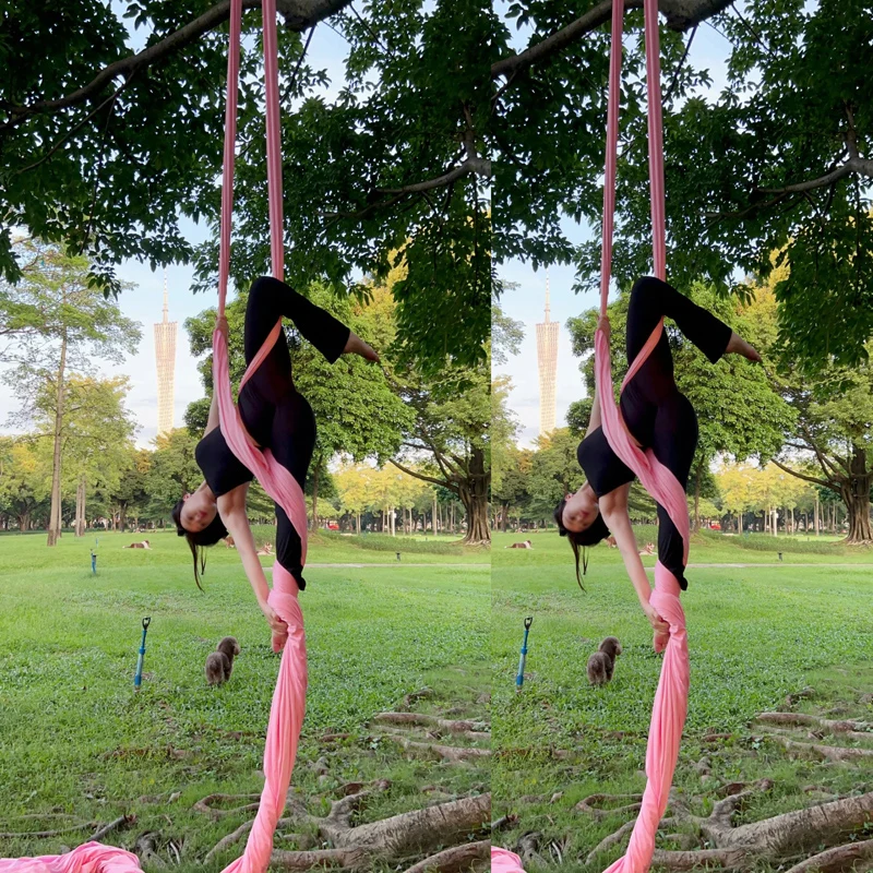 13.1yards 12m Aerial Silks Yoga Hammock Aerial Silk Swing GYM for Home Outdoor Fitness Anti-Gravity Body Building Pilates Belt