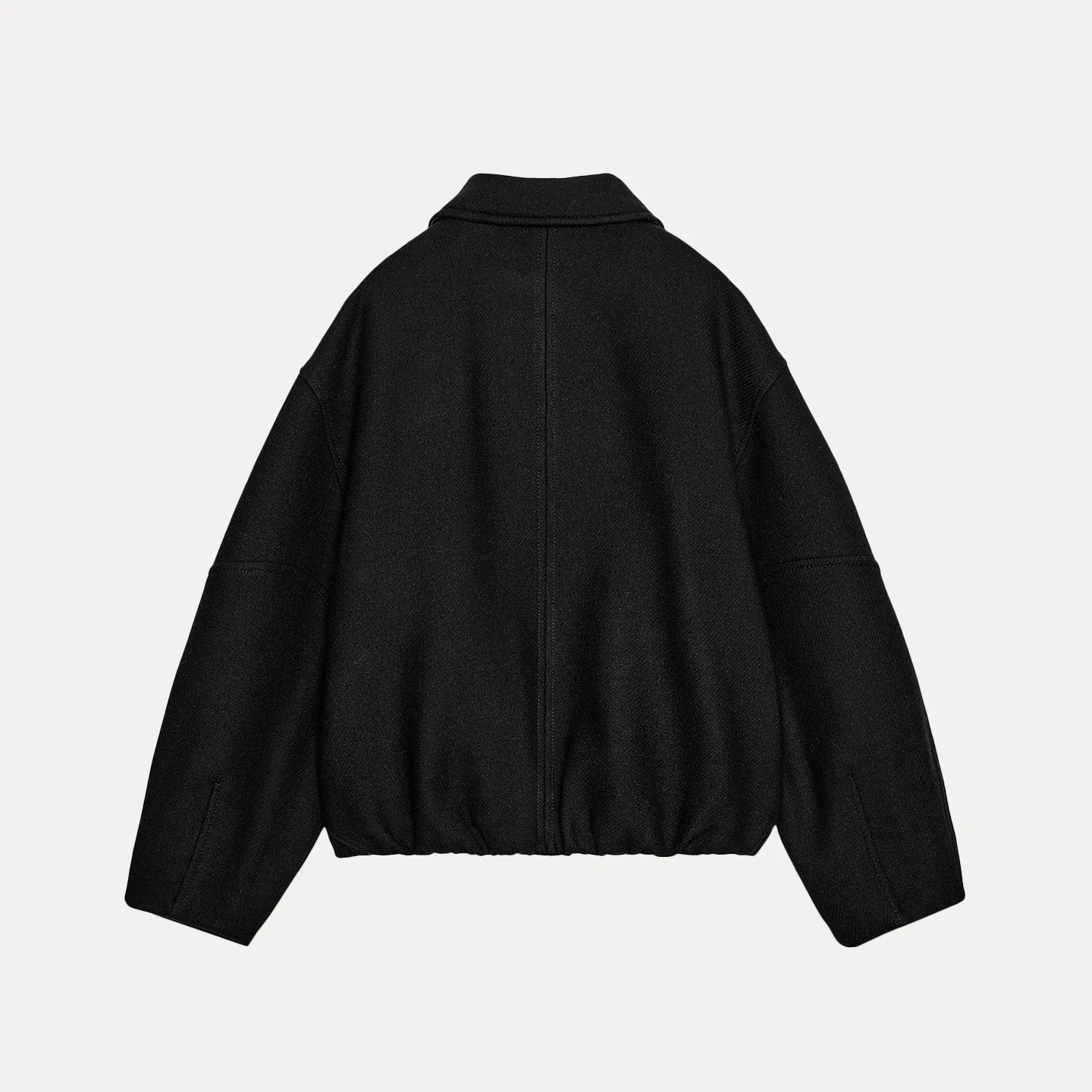 Z Damen Faion Mixed Media Kontrastfarbener Kragen Puffy Jaet Oberbekleidung 2025, New Sle Stand Fit Long Sve Zipper