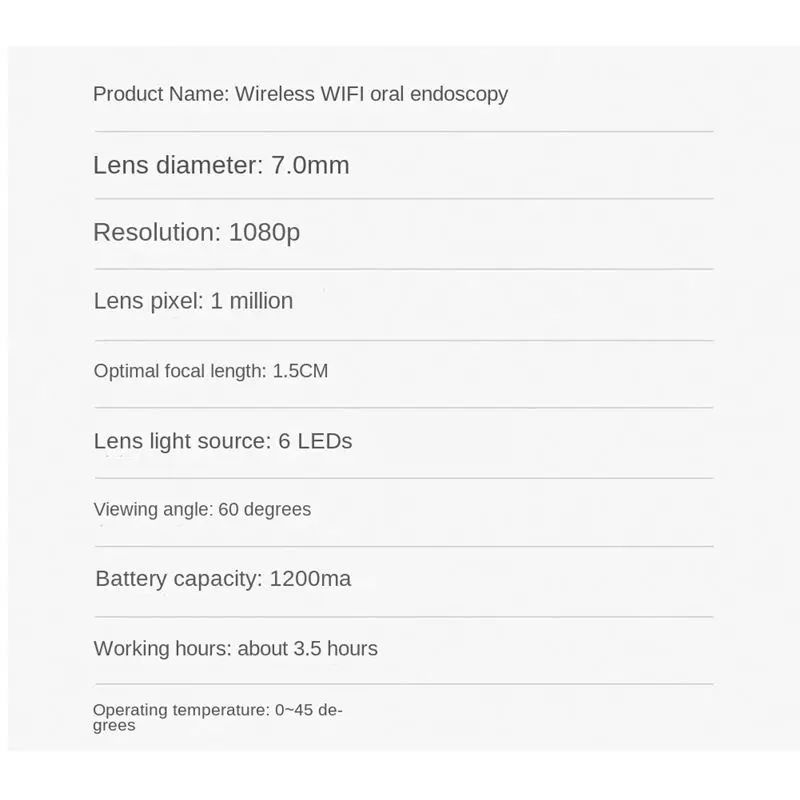 [LXYA68Z!] Wireless Camera Wifi Home Endoscopy Inside Check Assistant Endoscope HD Video Android