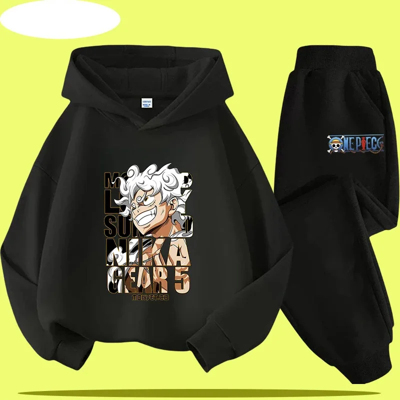 

New Boys' Sportswear Casual Top - 2 Pieces - Suitable for 3-12 Years Old One Piece Kids Hoodie Set with Letter A-Z Cartoon Print