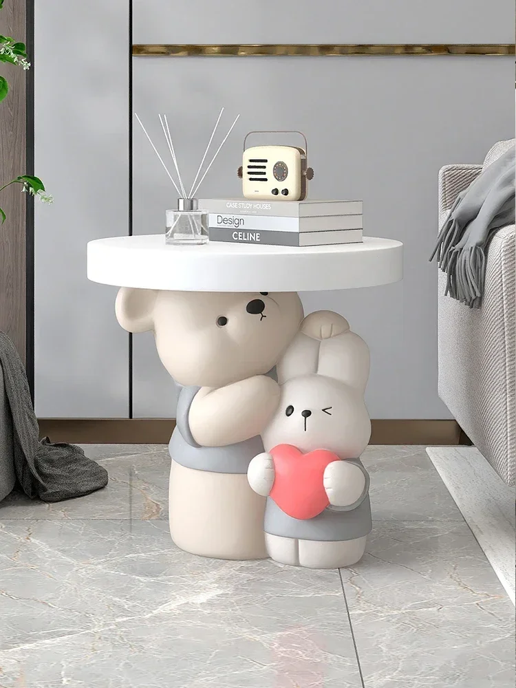 

Home Decor Cute Bear Rabbit Statue Floor Ornament Living Room TV cabinet Sofa Coffee Table Bedroom Bedside Nordic Housewarming