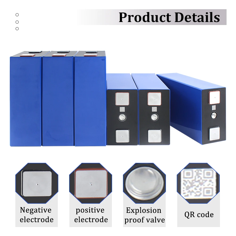 LTO YINLONG 2,3 V 155Ah baterías prismáticas recargables originales de grado A 6-24 Uds para sistema Solar de fuente de alimentación al aire libre