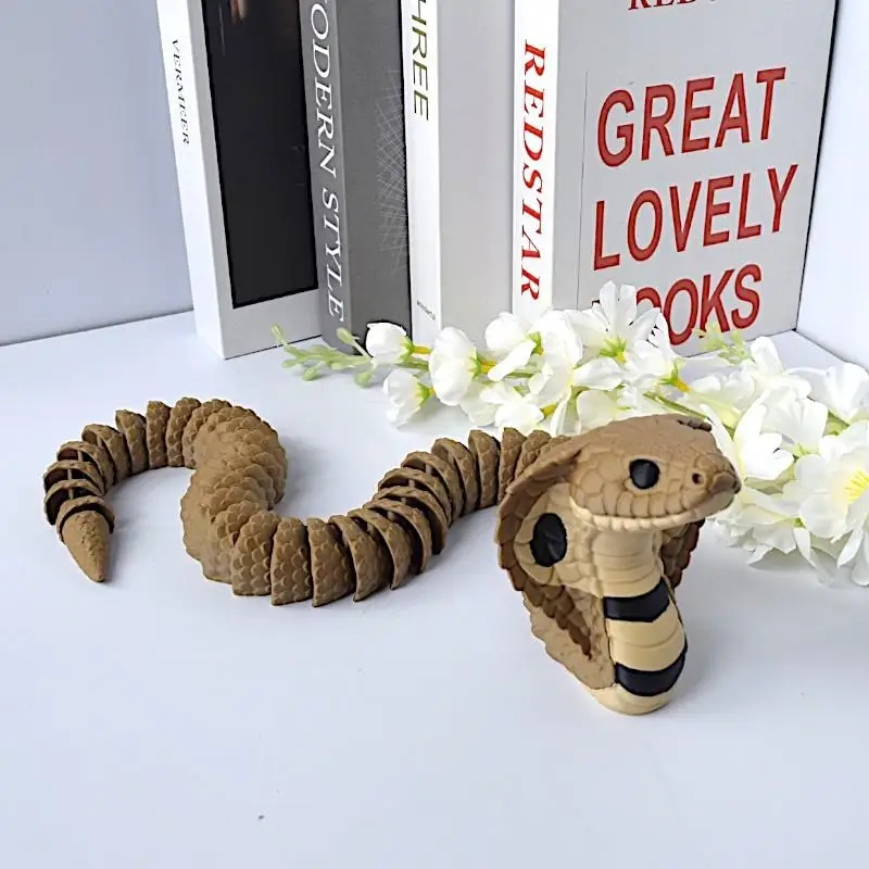 2027**3D Printed King Cobra Statue Realistic Modeling Realistic Modeling Snake Ornaments Tabletop Display*** - view 5