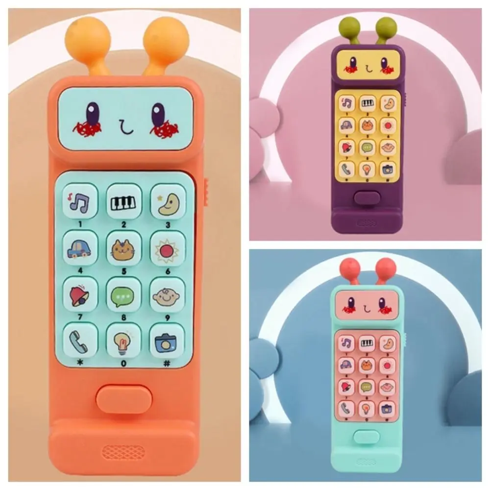 Disponibile in tre colori Baby Phone Toy massaggiagengive ABS Infant Early Educational Toy Voice Toy simulazione telefono finto