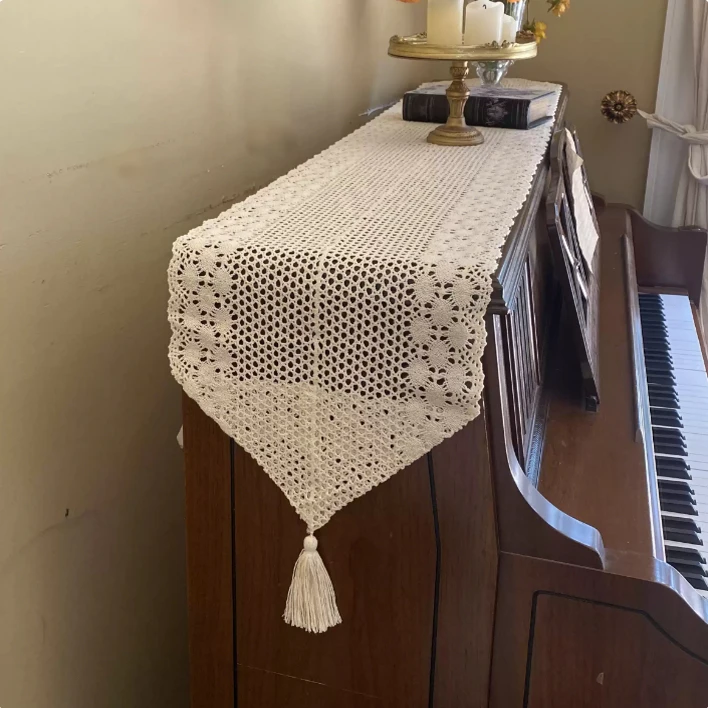 

Чехол для пианино в американском ретро-стиле, пылезащитный чехол, роскошный высококачественный кружевной настольный флаг, простой современный стиль, тканевая защита для дома