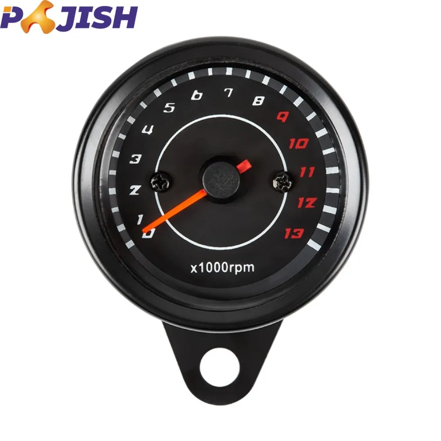 Factory Outlet Accessories Universal 12V Parts Retro Style Modified 13000 RPM Mechanical Tachometer for Motorcycle