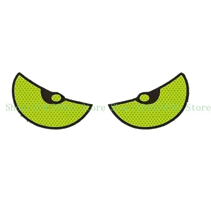 652F 1 Pair Motorbike Decorative Accessories Auto Front Rear Adhesive Sticker Car Motorcycle Devil Eye Reflector Stickers