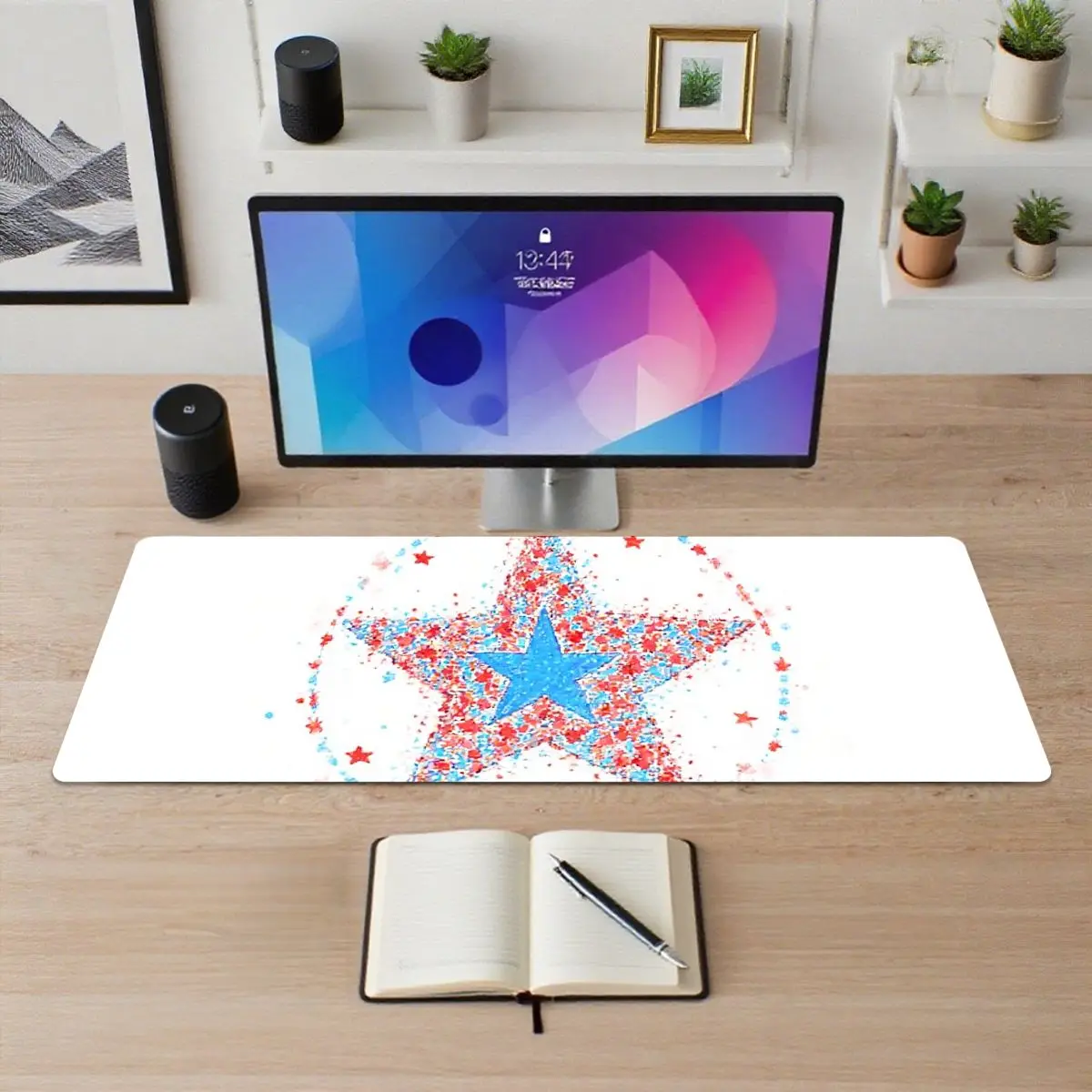 لوحة مكتب ماوس PVC ملونة لافتة للنظر للمكتب والمنزل تعزز تجربة العمل والألعاب ومهرجانات أعياد الميلاد #2