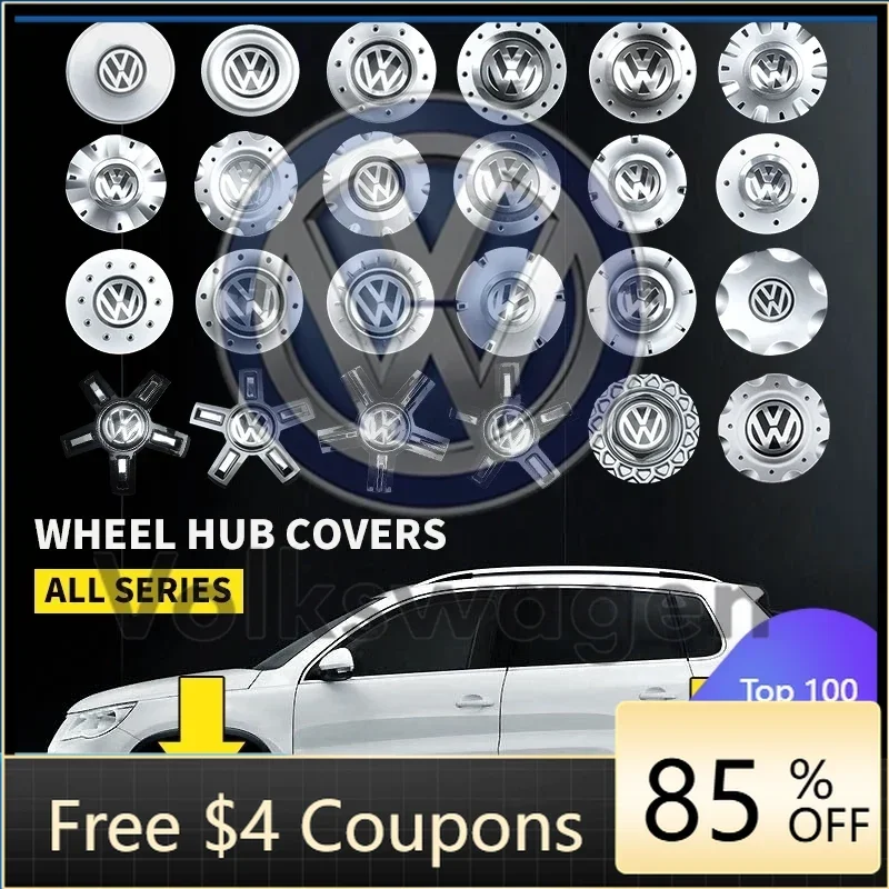 

For VW Volkswagen Jetta MK5 Golf 4pcs Car Logo Wheel Center Cap Hub Covers Badge for Volkswagen VW 3B0601149 1J0601149B C546K164