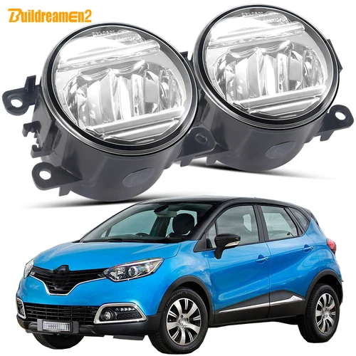 2 X conjunto de luz antiniebla externa 30W H11 luz LED delantera antiniebla diurna DRL para Renault Captur 2013 2014 2015 2016 2017