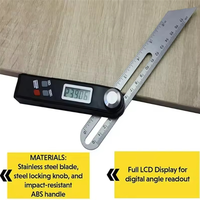 Intuitive Stainless Steel Digital Protractor Gauge 360 Degree Electronic Level Digital Angle Finder Protractor Measuring Tool