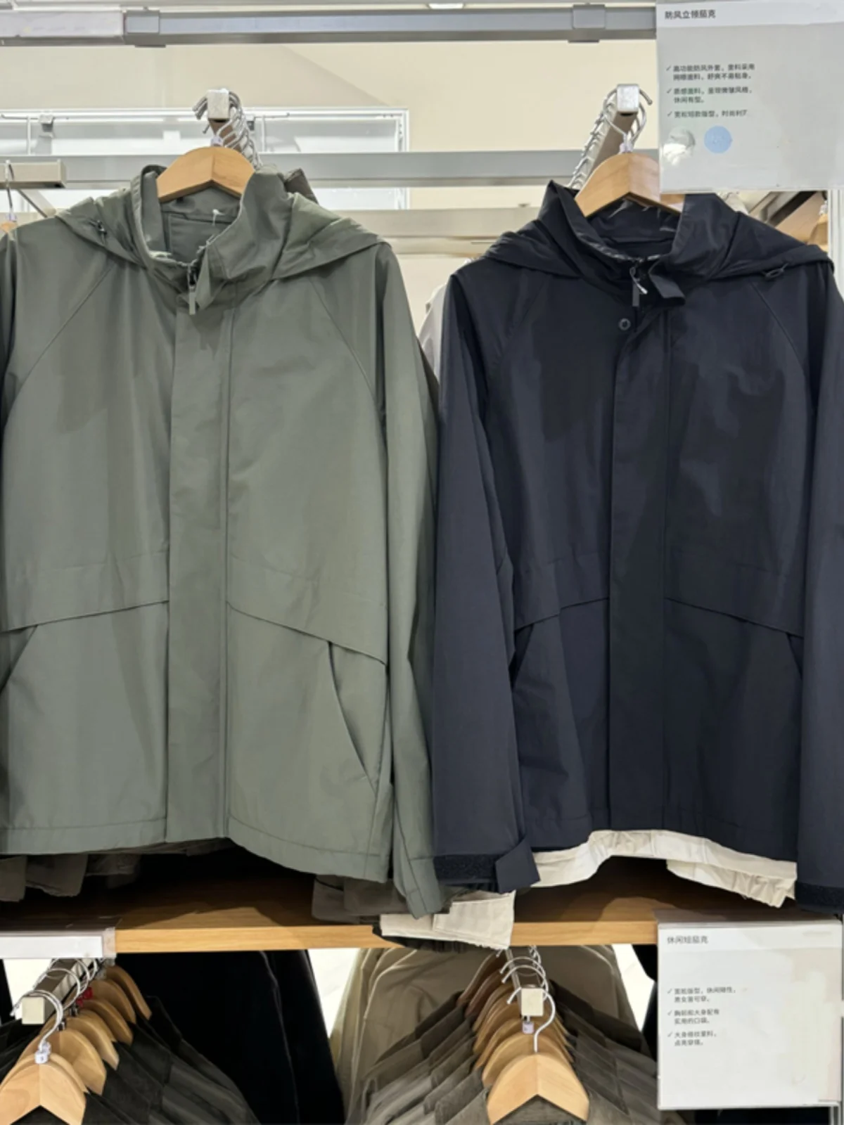 

Waterproof Windproof Casual Loose Fit Hooded Stand Collar Jaet for Men Autumn 2024 Faion Hongda Brand Outerwear Coat