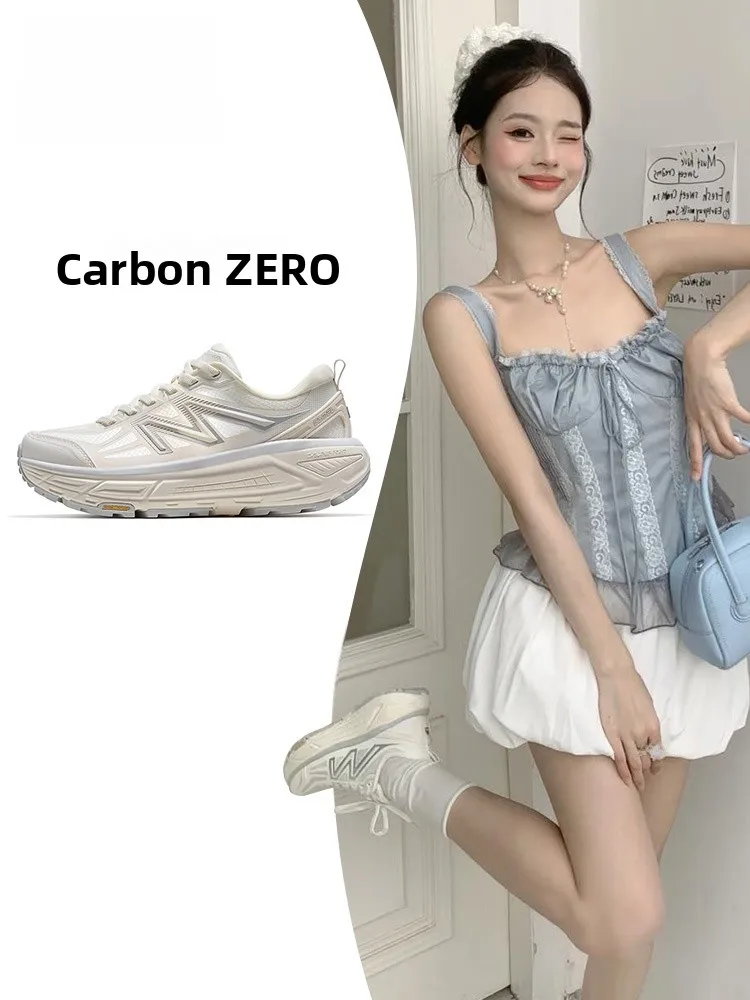 

Camel Carbon Zero Running Shoes Women's Casual Increase Height Sports Sneakers Mesh Uppers Deep Mouth round Toe Flat Heel